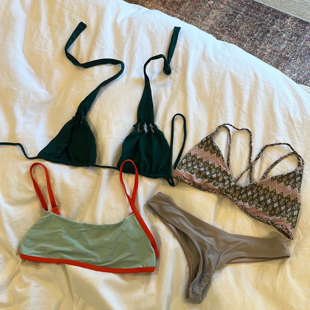 GRAB BAG! MIKOH, FRANKIES BIKINIS, LSPACE tops all for $30 + one bottoms.